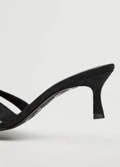 Heel Non-structured Sandals Black -Mango Shoes Sales unnamed file 809
