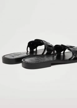 Leather Braided Sandals -Mango Shoes Sales unnamed file 81