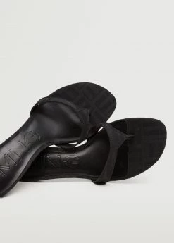 Heel Non-structured Sandals Black -Mango Shoes Sales unnamed file 811