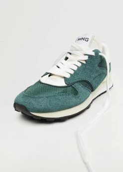 Lace-up Leather Sneakers Beige -Mango Shoes Sales unnamed file 822