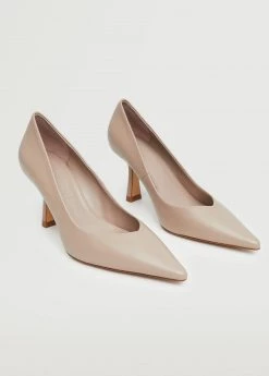 Heel Leather Shoes Light/pastel Brown -Mango Shoes Sales unnamed file 870