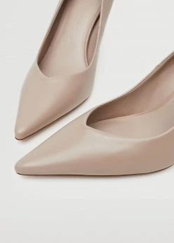 Heel Leather Shoes Light/pastel Brown -Mango Shoes Sales unnamed file 872