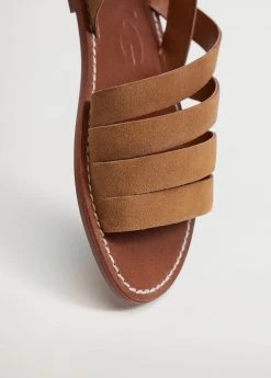 Leather Straps Sandals Cognac -Mango Shoes Sales unnamed file 9