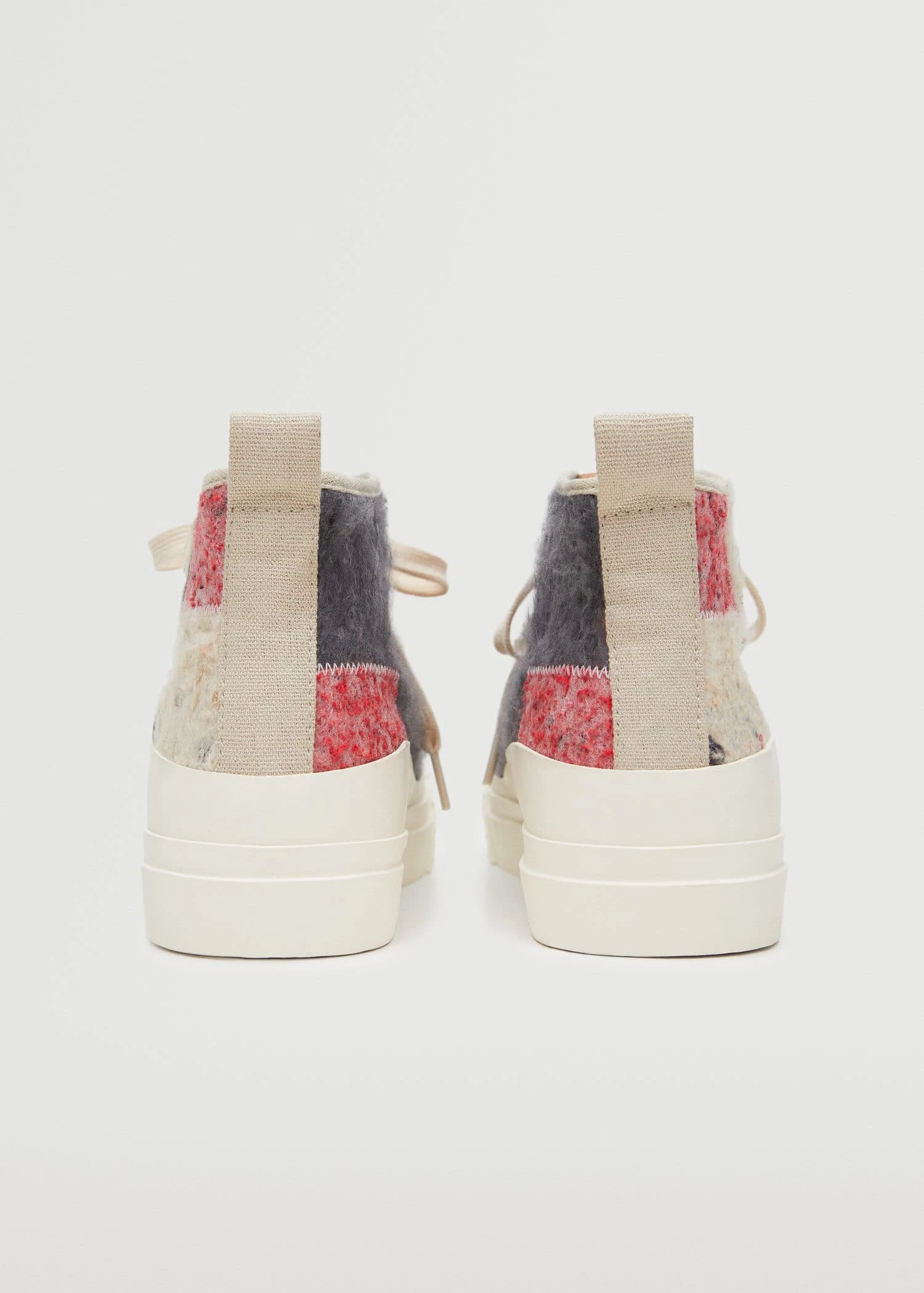 Contrast Sole Sneakers Beige 6 Contrast Sole Sneakers Beige - Image 4