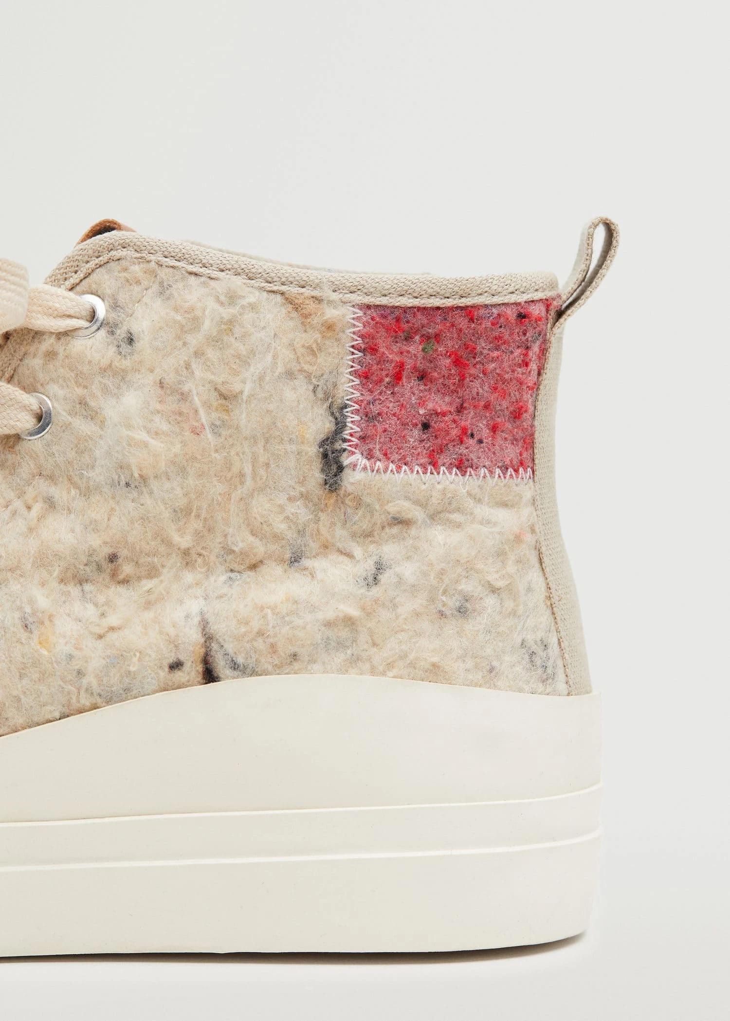 Contrast Sole Sneakers Beige 8 Contrast Sole Sneakers Beige - Image 6