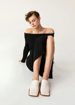 Leather Pointed Loafers Vanilla -Mango Shoes Sales unnamed file 916