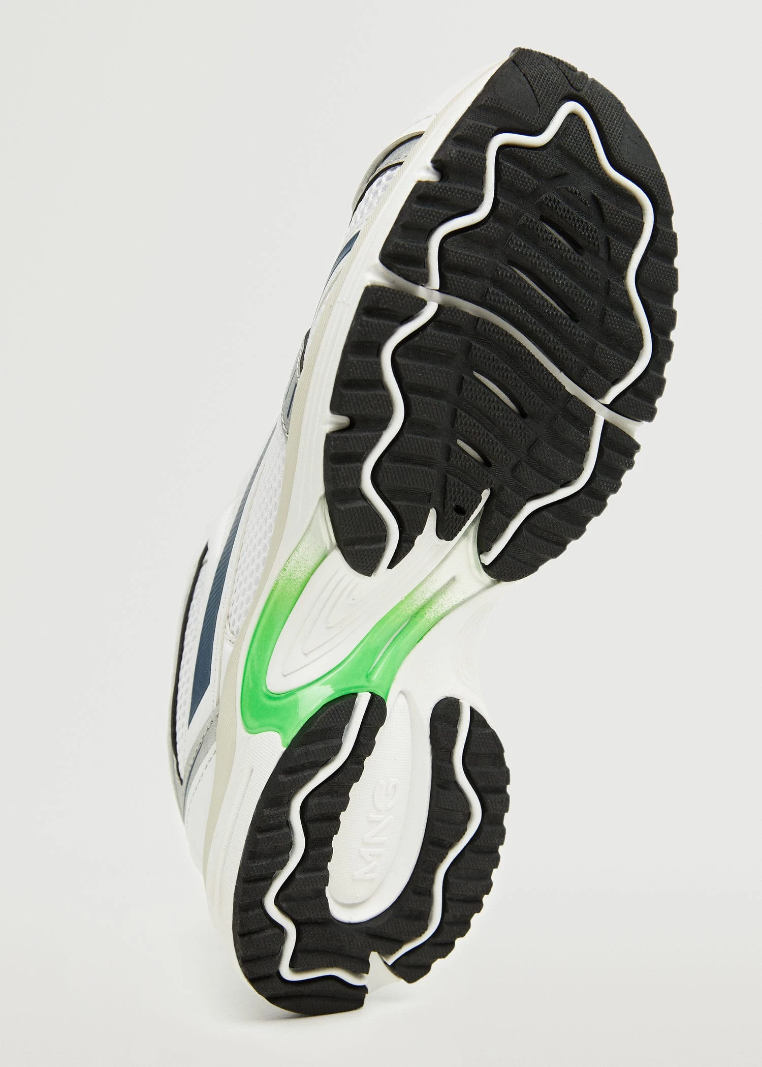 Lace-up Mixed Sneakers Silver 13 Lace-up Mixed Sneakers Silver - Image 11