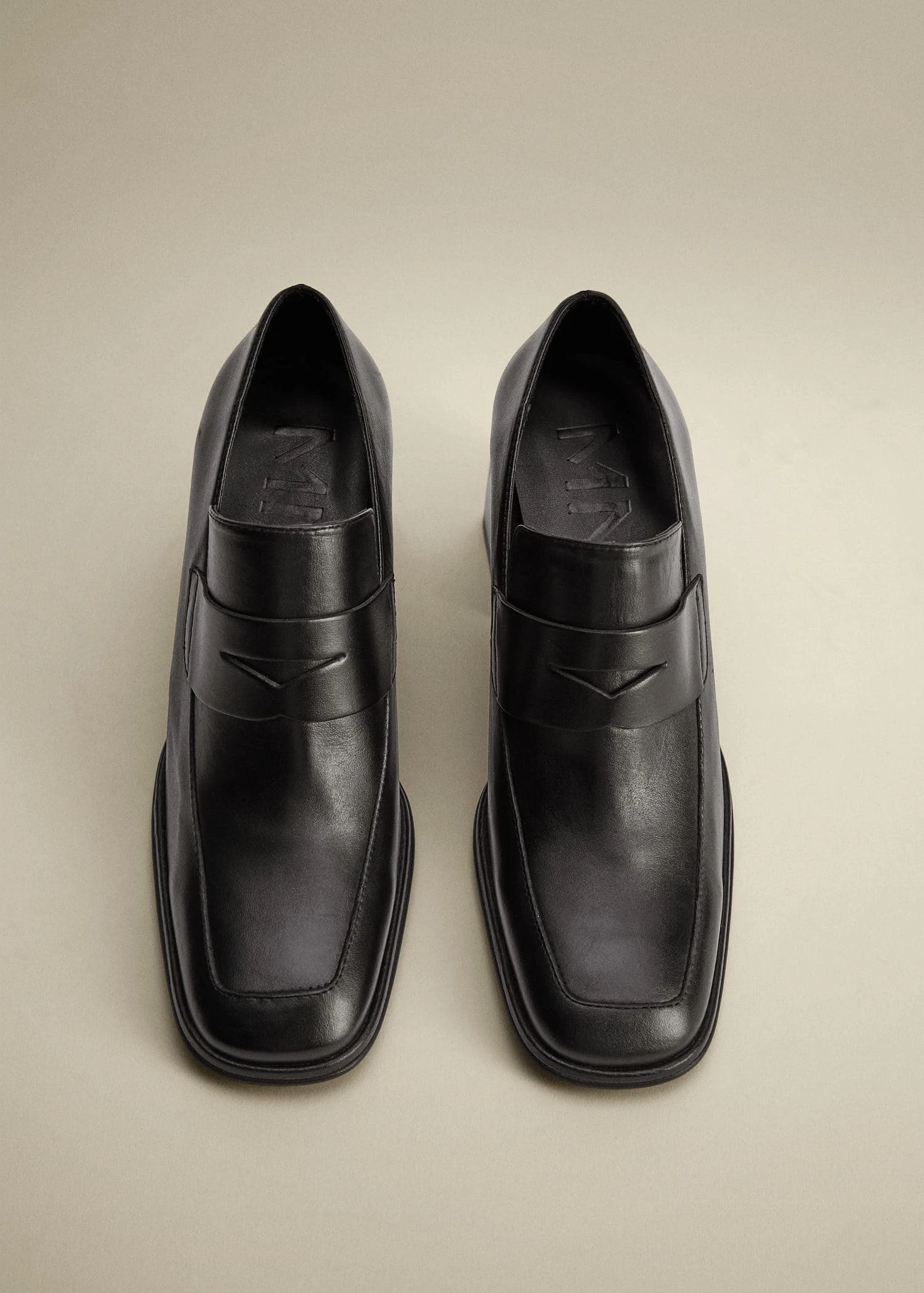 Heel Leather Shoes Black 8 Heel Leather Shoes Black - Image 7