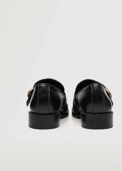 Buckle Leather Moccasins Black 9 Buckle Leather Moccasins Black -Mango Shoes Sales unnamed file 941