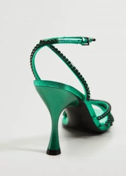 Strap Rhinestone Sandals Green 22 Strap Rhinestone Sandals Green -Mango Shoes Sales unnamed file 953