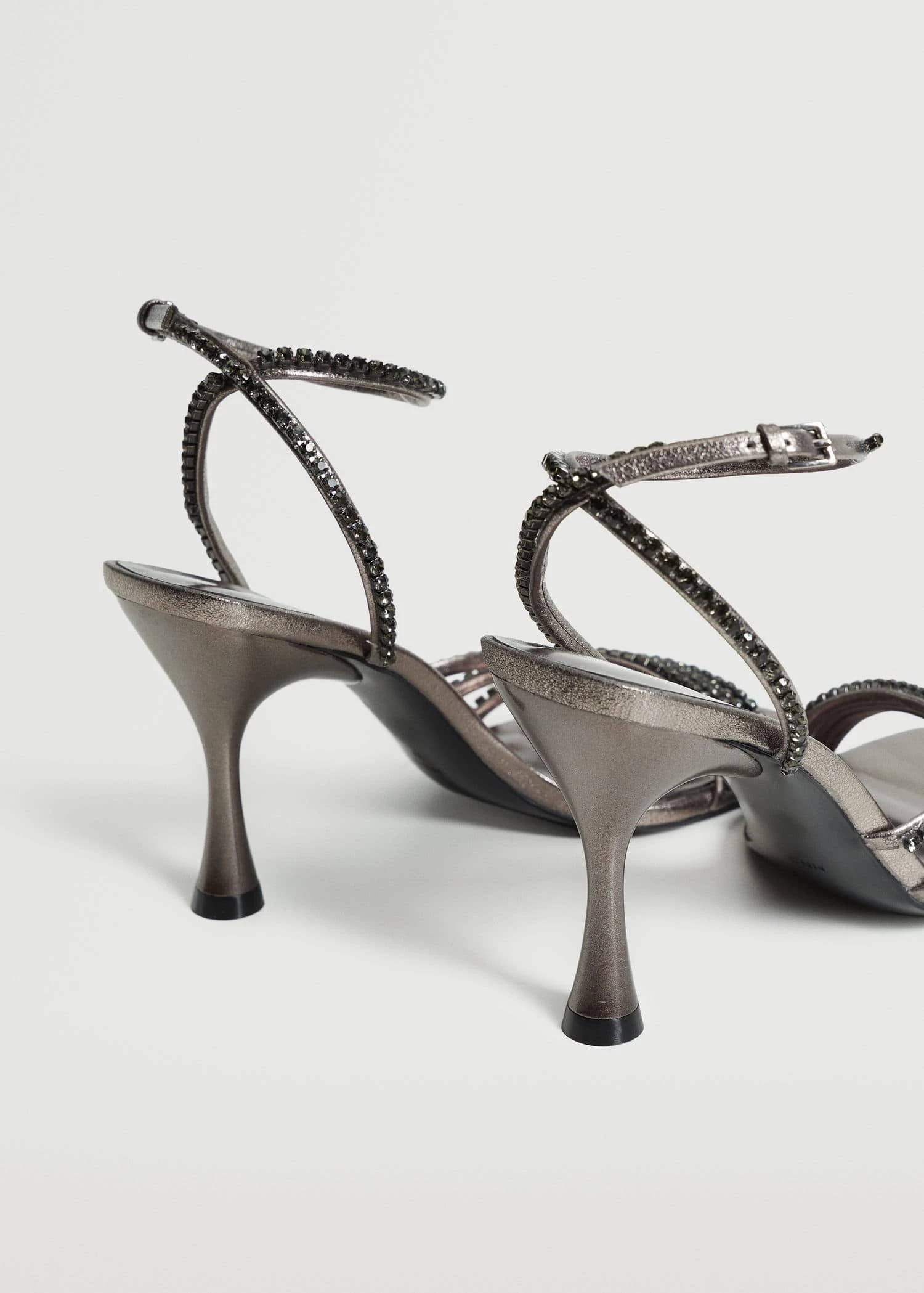 Strap Rhinestone Sandals Green 10 Strap Rhinestone Sandals Green - Image 8