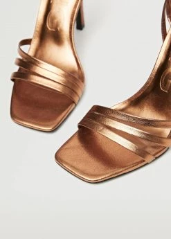 Ankle-cuff Heeled Sandals Copper -Mango Shoes Sales unnamed file 970