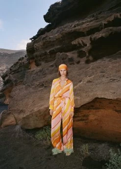 Feather Leather Sandals Pastel Green